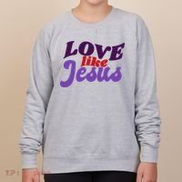 Love Like Jesus Retro Women's Sweatshirt thumb 0