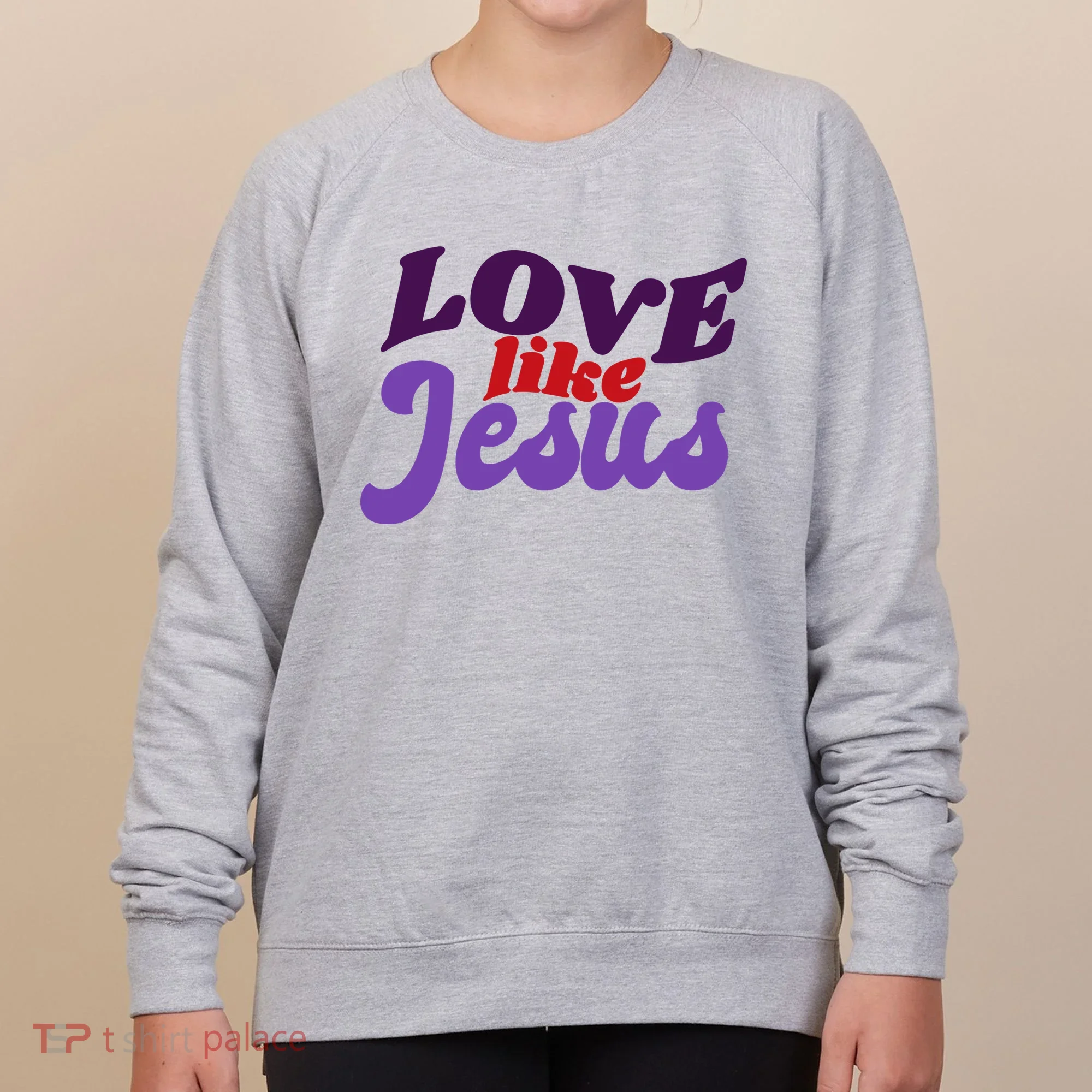 Love Like Jesus Retro Women's Sweatshirt