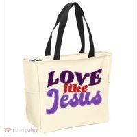 Love Like Jesus Retro Tote Bag thumb 2