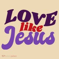 Love Like Jesus Retro Tote Bag thumb 4