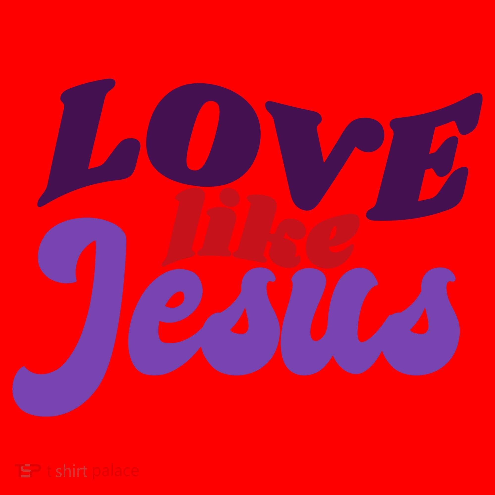 Love Like Jesus Retro Santa Hat