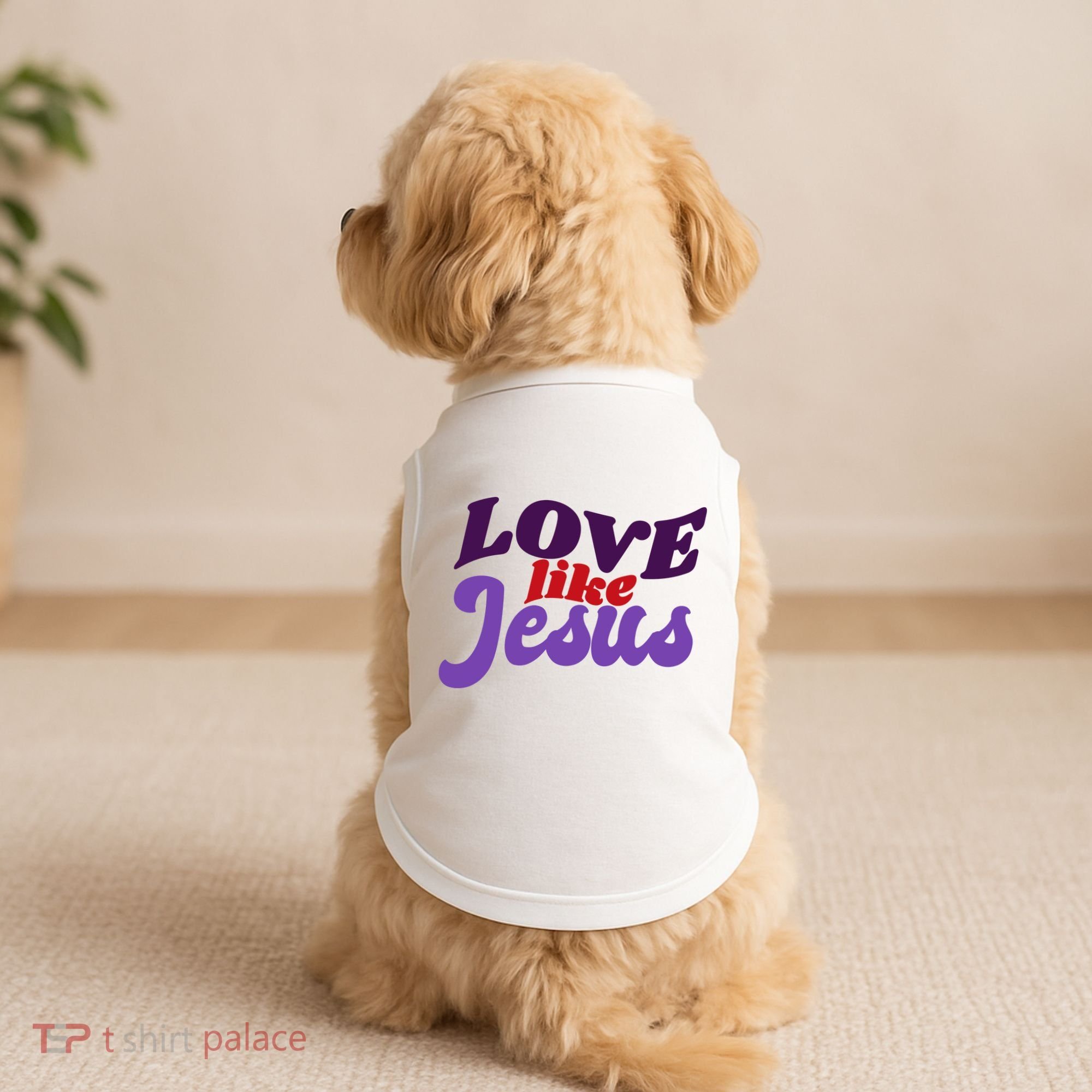 Love Like Jesus Retro Doggie Tank