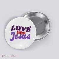 Love Like Jesus Retro Button thumb 0