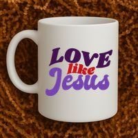 Love Like Jesus Retro Coffee Mug thumb 2