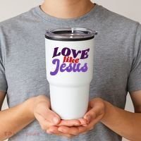 Love Like Jesus Retro Tumbler thumb 2
