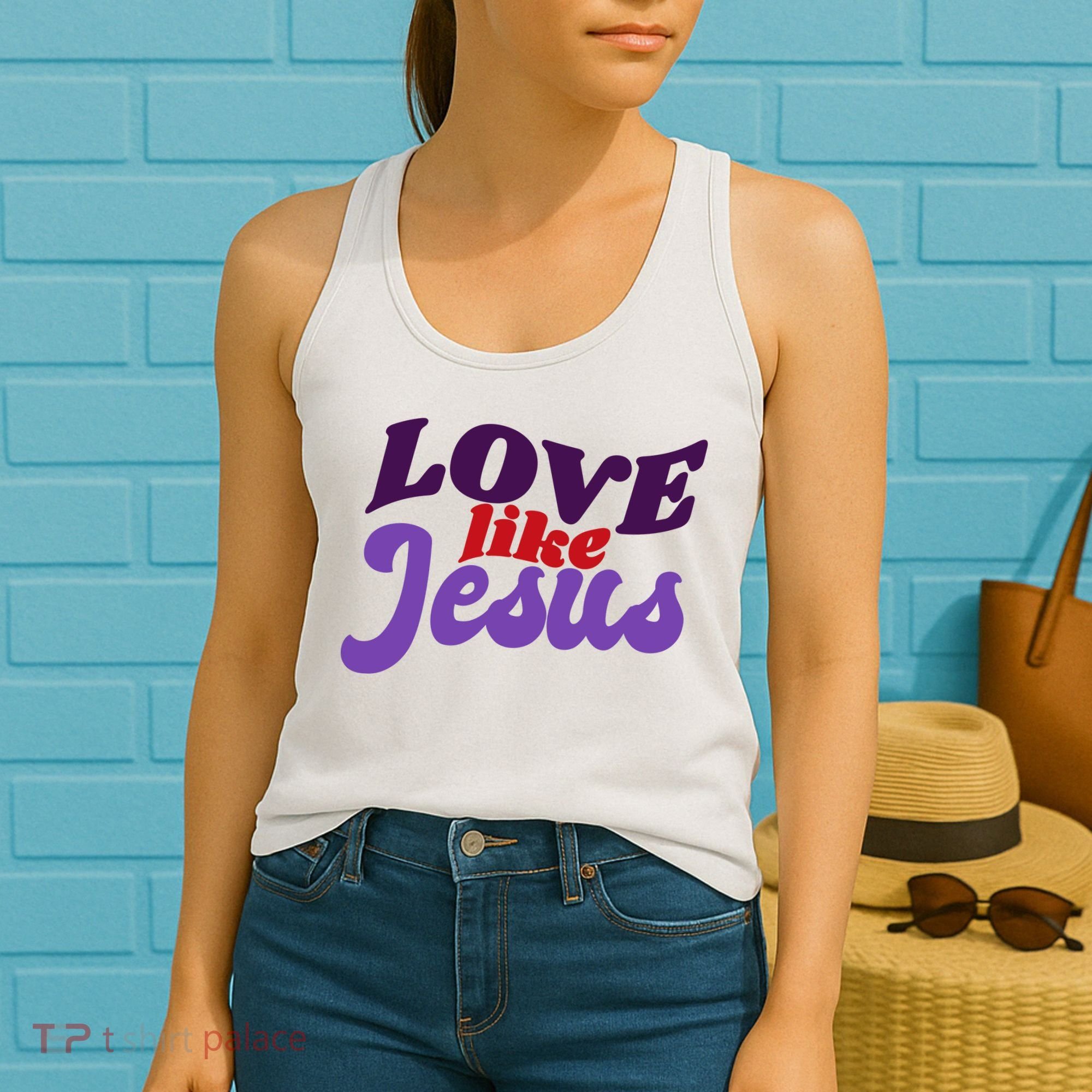 Love Like Jesus Retro Women's Tank Top