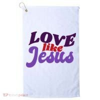 Love Like Jesus Retro Golf Towel thumb 0