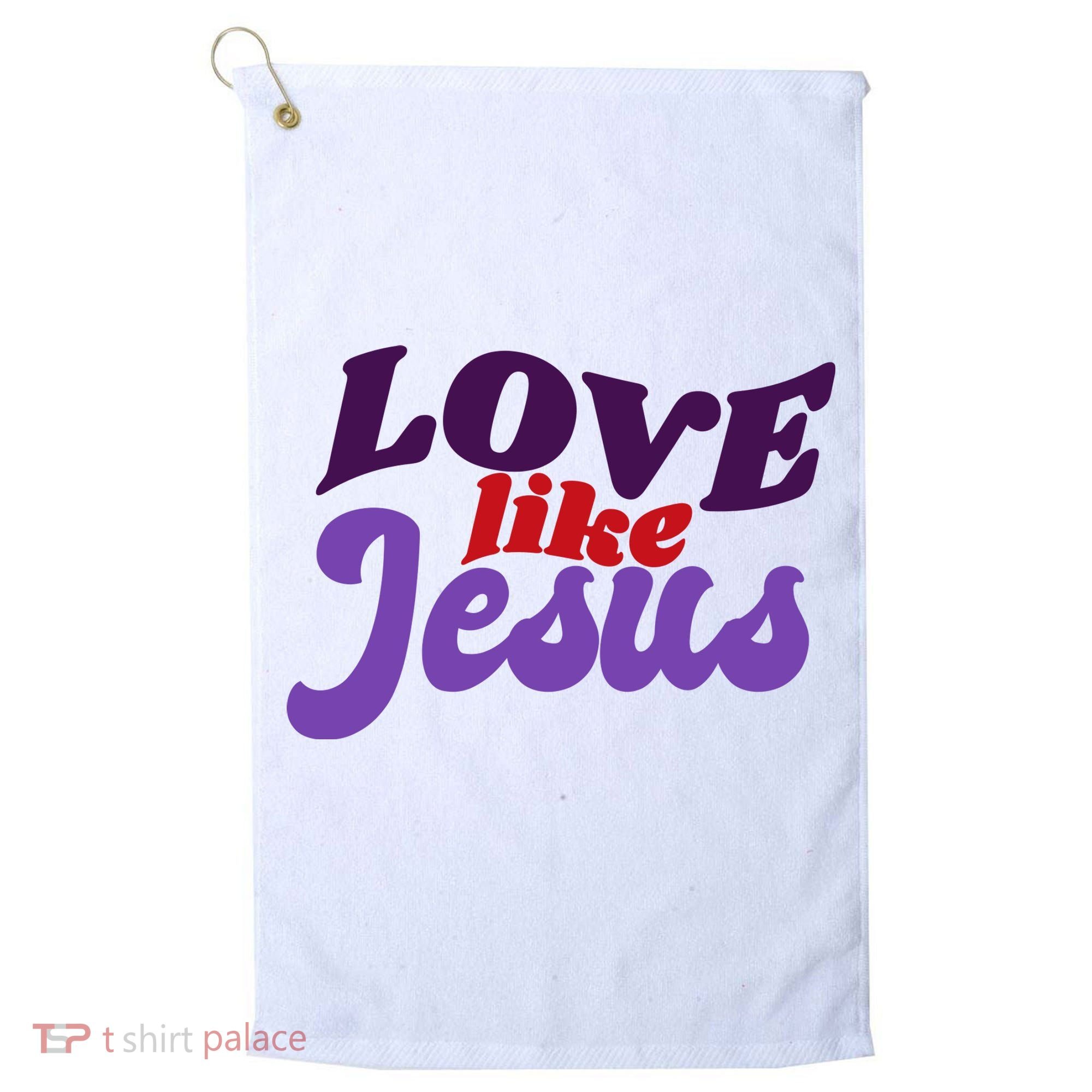 Love Like Jesus Retro Golf Towel