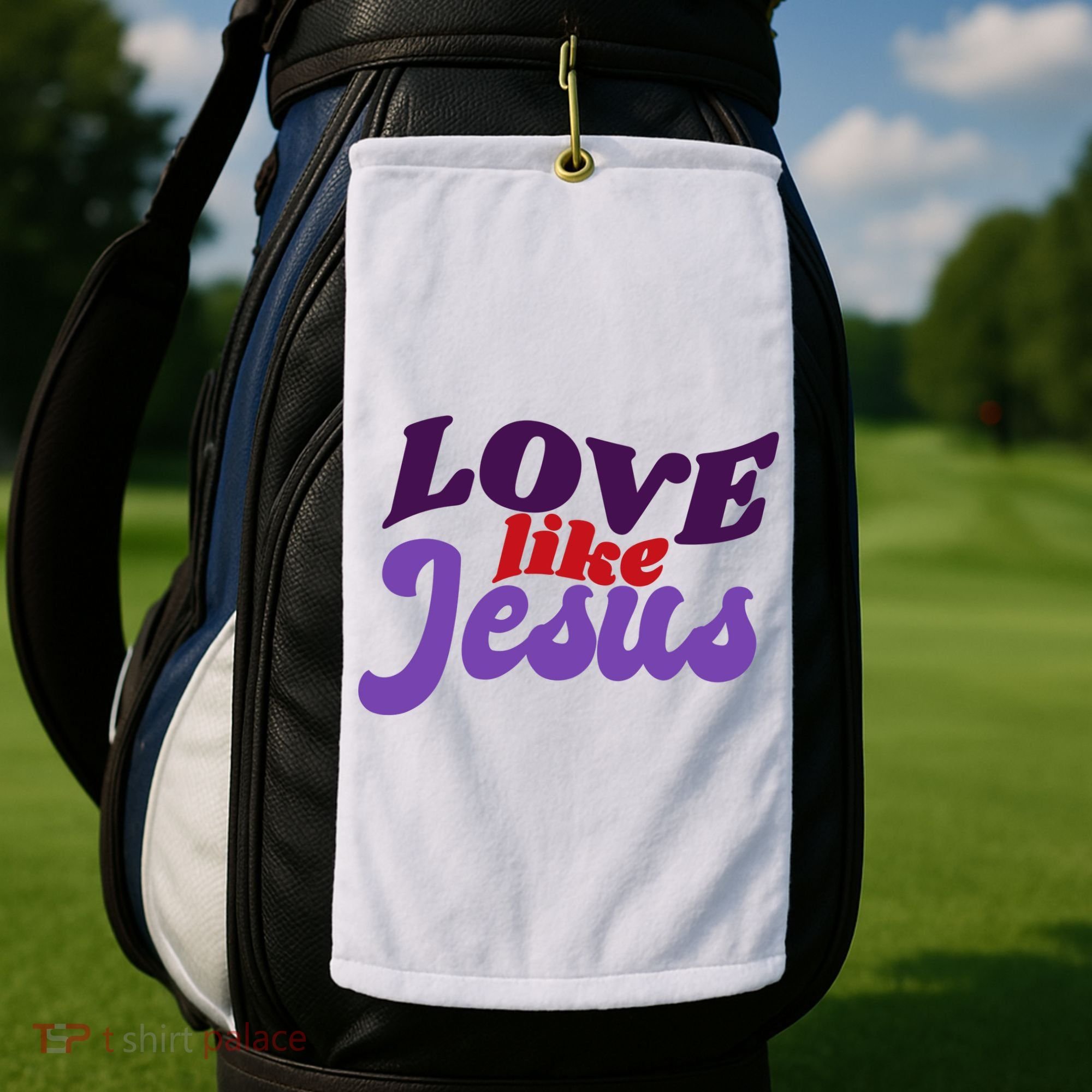 Love Like Jesus Retro Golf Towel
