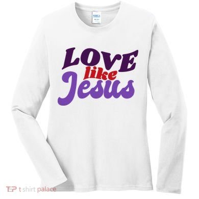 Love Like Jesus Retro Women's Long Sleeve Shirt