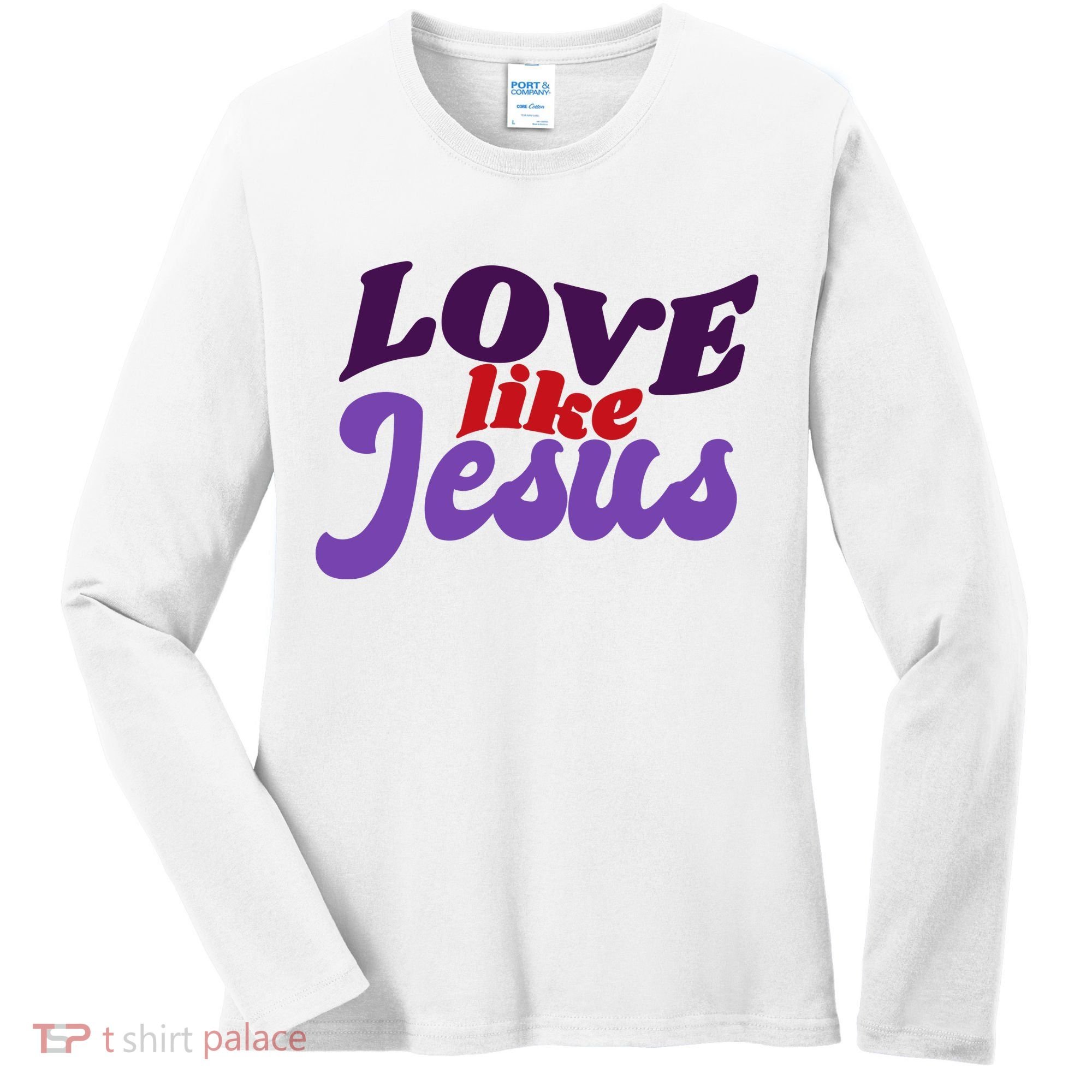 Love Like Jesus Retro Women's Long Sleeve Shirt