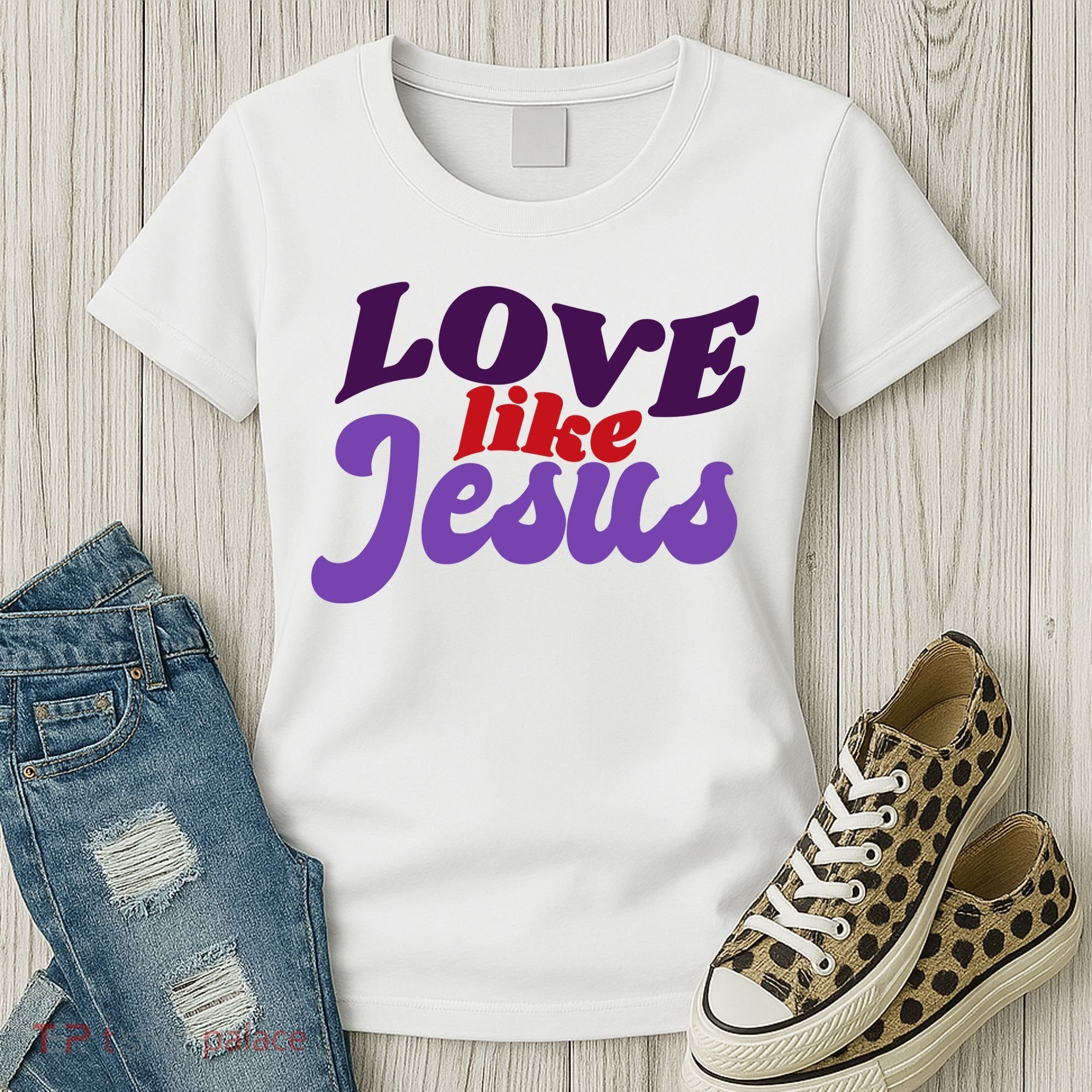 Love Like Jesus Retro Women's T-Shirt