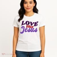 Love Like Jesus Retro Women's T-Shirt thumb 4