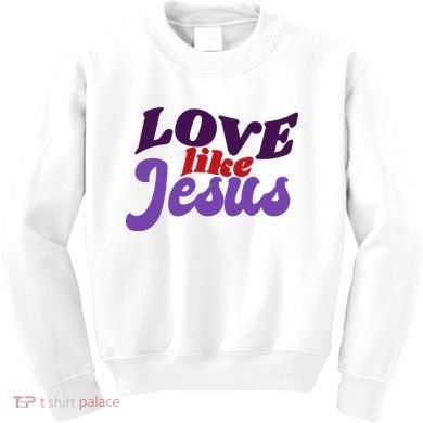 Love Like Jesus Retro Kids Sweatshirt