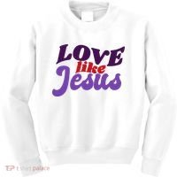 Love Like Jesus Retro Kids Sweatshirt thumb 0