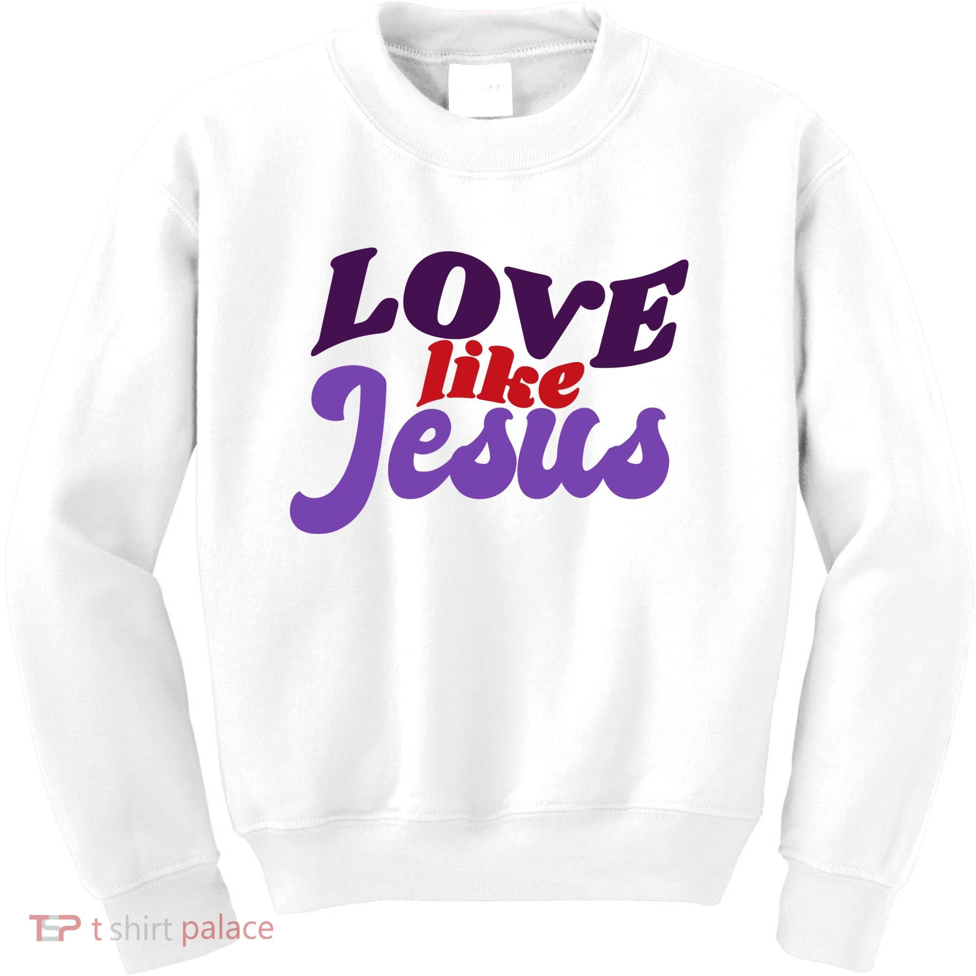 Love Like Jesus Retro Kids Sweatshirt