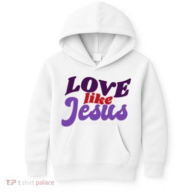 Love Like Jesus Retro Kids Hoodie