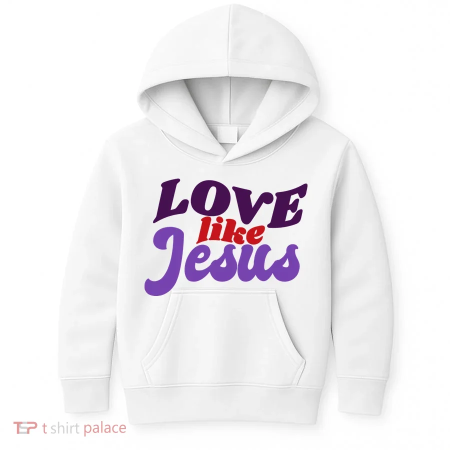 Love Like Jesus Retro Kids Hoodie