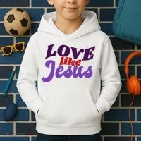 Love Like Jesus Retro Kids Hoodie thumb 2