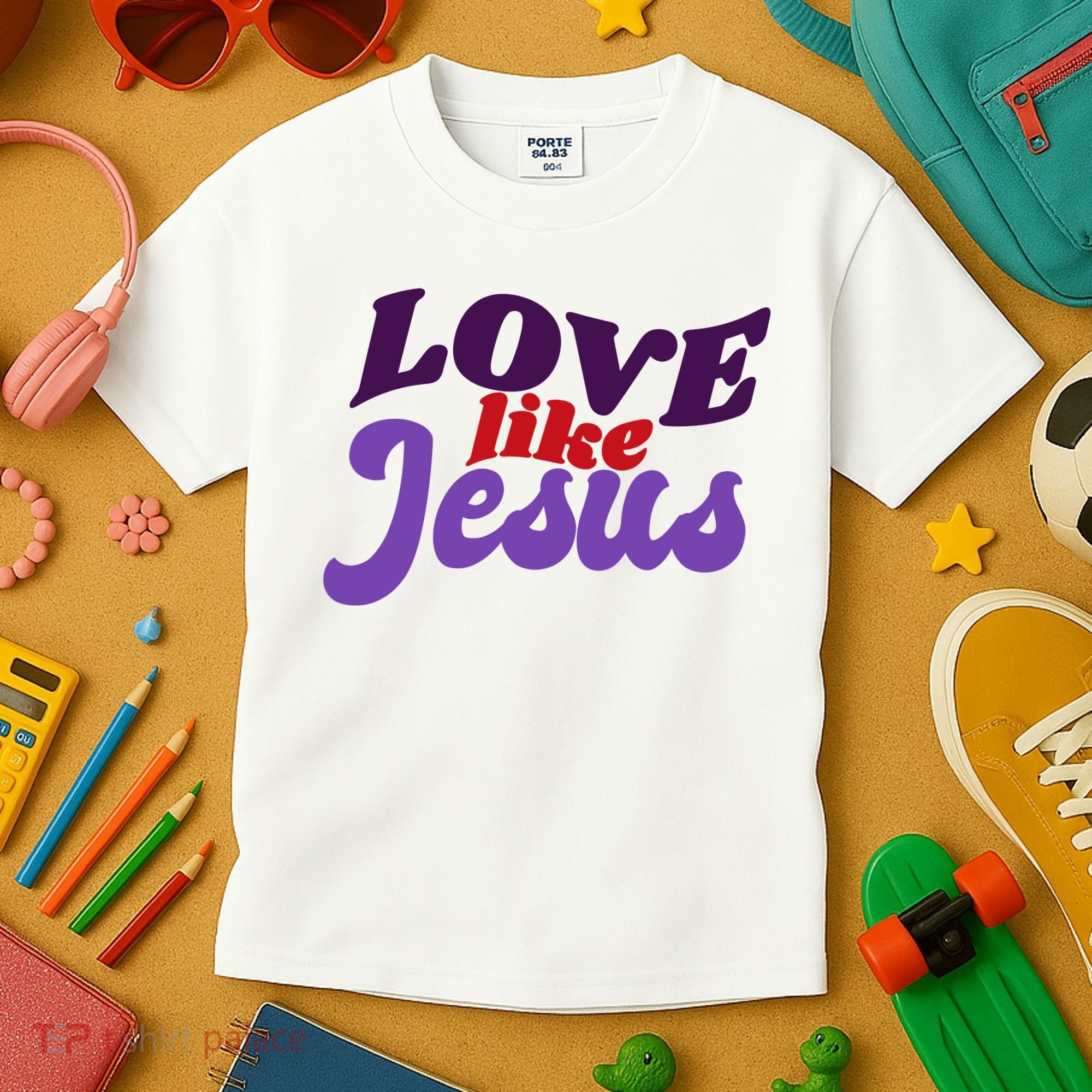 Love Like Jesus Retro Kids T-Shirt