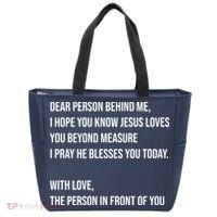Love Like Jesus Dear Person Behind Me Christian Tote Bag thumb 1