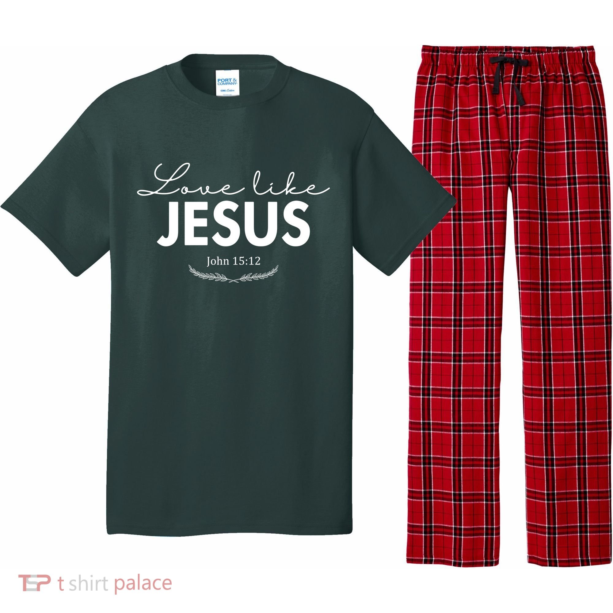 Love Like Jesus John 15:12 Christianity Pajama Set