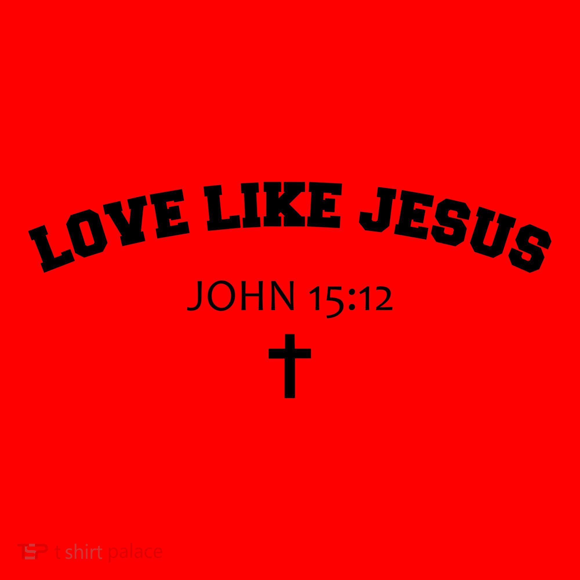 Love Like Jesus John 15 12 Christian Catholic Bible Verse Santa Hat