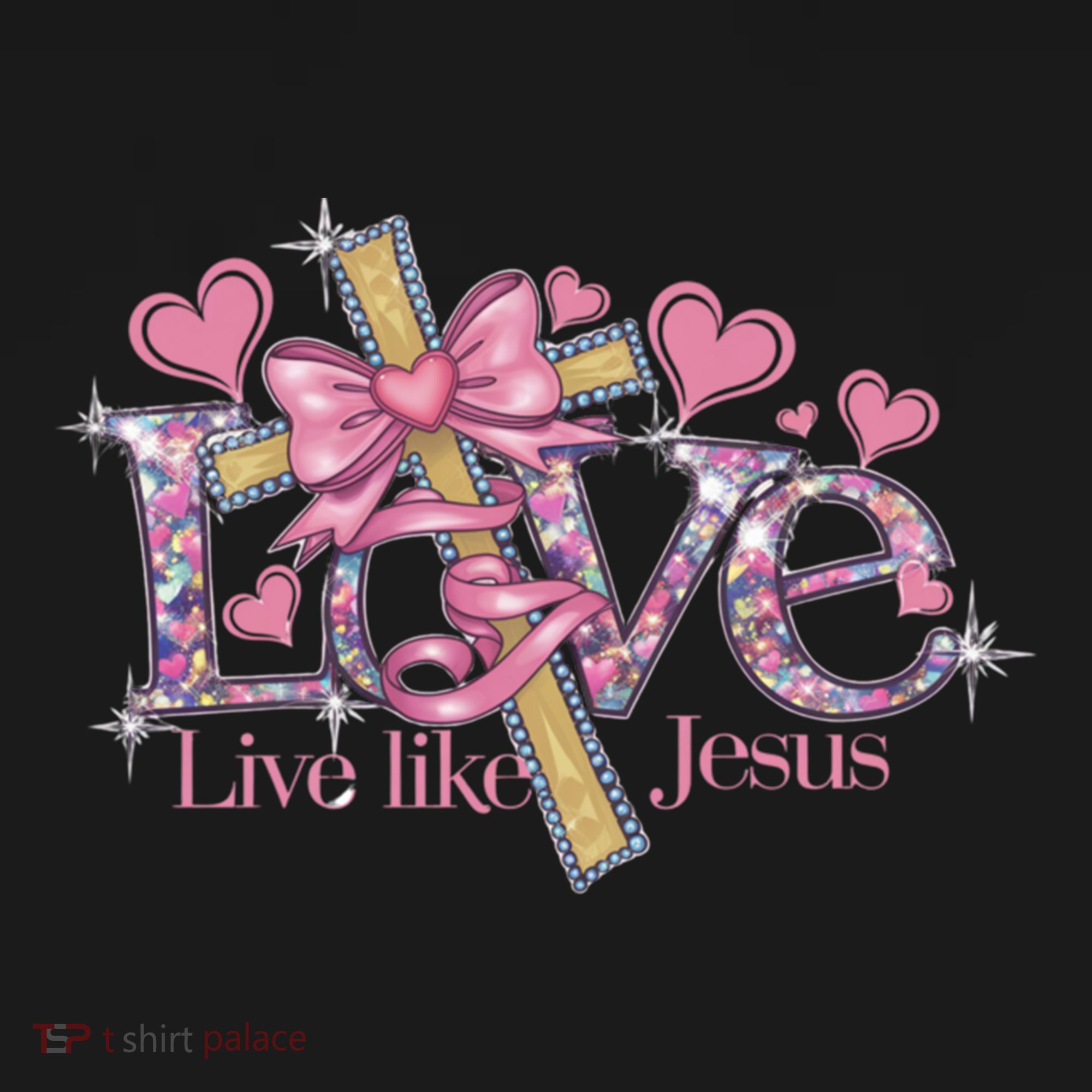 Love Like Jesus ValentineS Day Hearts Christian Bible Cute Gift Women's Hoodie