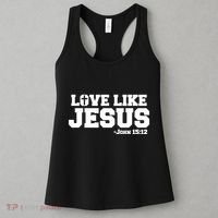 Love Like Jesus John 15 12 Bible Verse Love One Another Christian Catholic Women's Tank Top thumb 3