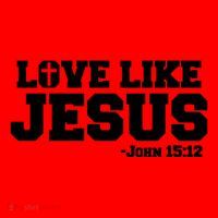 Love Like Jesus John 15 12 Bible Verse Love One Another Christian Catholic Santa Hat thumb 1