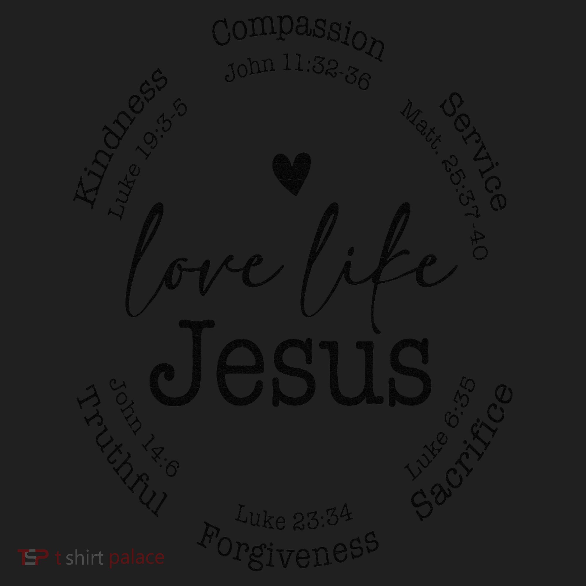 Love Like Jesus Positive Catholic Preppy Retro Christian Women's Sweatshirt