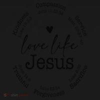 Love Like Jesus Positive Catholic Preppy Retro Christian Toddler Hoodie thumb 2