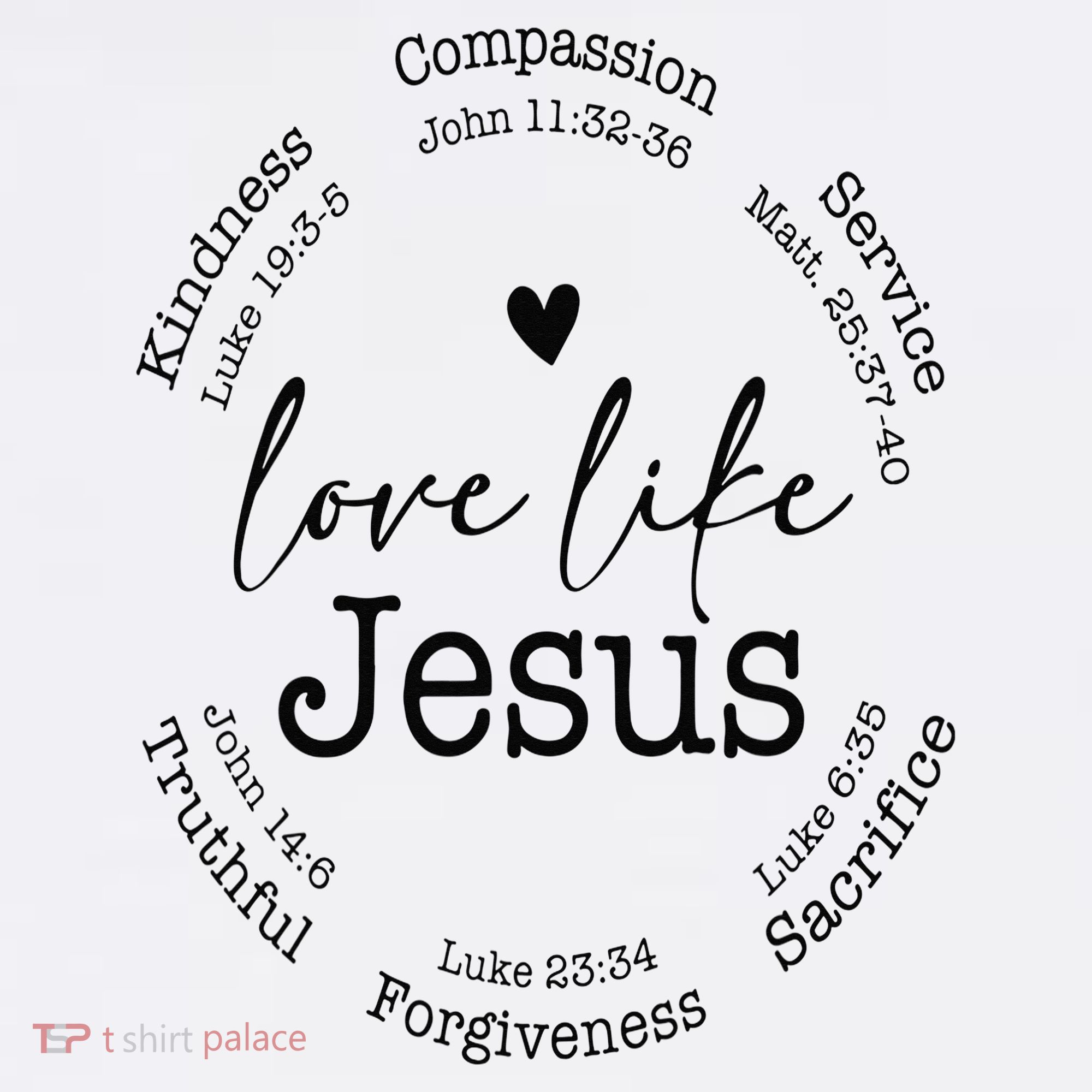 Love Like Jesus Positive Catholic Preppy Retro Christian Women's Hoodie