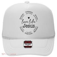 Love Like Jesus Positive Catholic Preppy Retro Christian Hat thumb 0