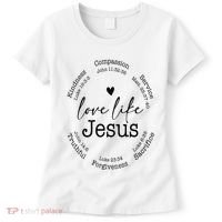 Love Like Jesus Positive Catholic Preppy Retro Christian Women's T-Shirt thumb 0
