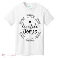 Love Like Jesus Positive Catholic Preppy Retro Christian Kids T-Shirt thumb 0