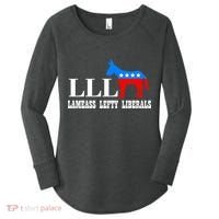 LLL - Lameass Lefty Liberals Anti Liberal Women's Perfect Tri Tunic Long Sleeve Shirt thumb 0