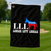 LLL - Lameass Lefty Liberals Anti Liberal Golf Towel thumb 1