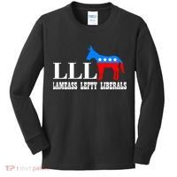 LLL - Lameass Lefty Liberals Anti Liberal Kids Long Sleeve Shirt thumb 0