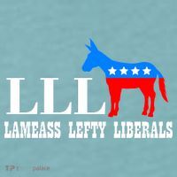 LLL - Lameass Lefty Liberals Anti Liberal Sueded Cloud Jersey T-Shirt thumb 2