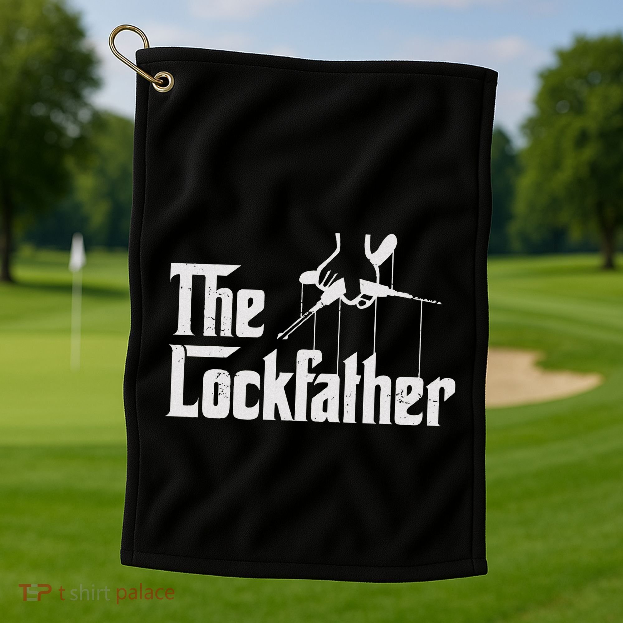 Locksmith Lockfather Golf Towel