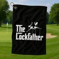 Locksmith Lockfather Golf Towel thumb 1