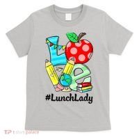 Love Lunch Lady Apples Funny Back To School Teacher T-Shirt thumb 0