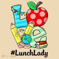 Love Lunch Lady Apples Funny Back To School Teacher Tote Bag thumb 4
