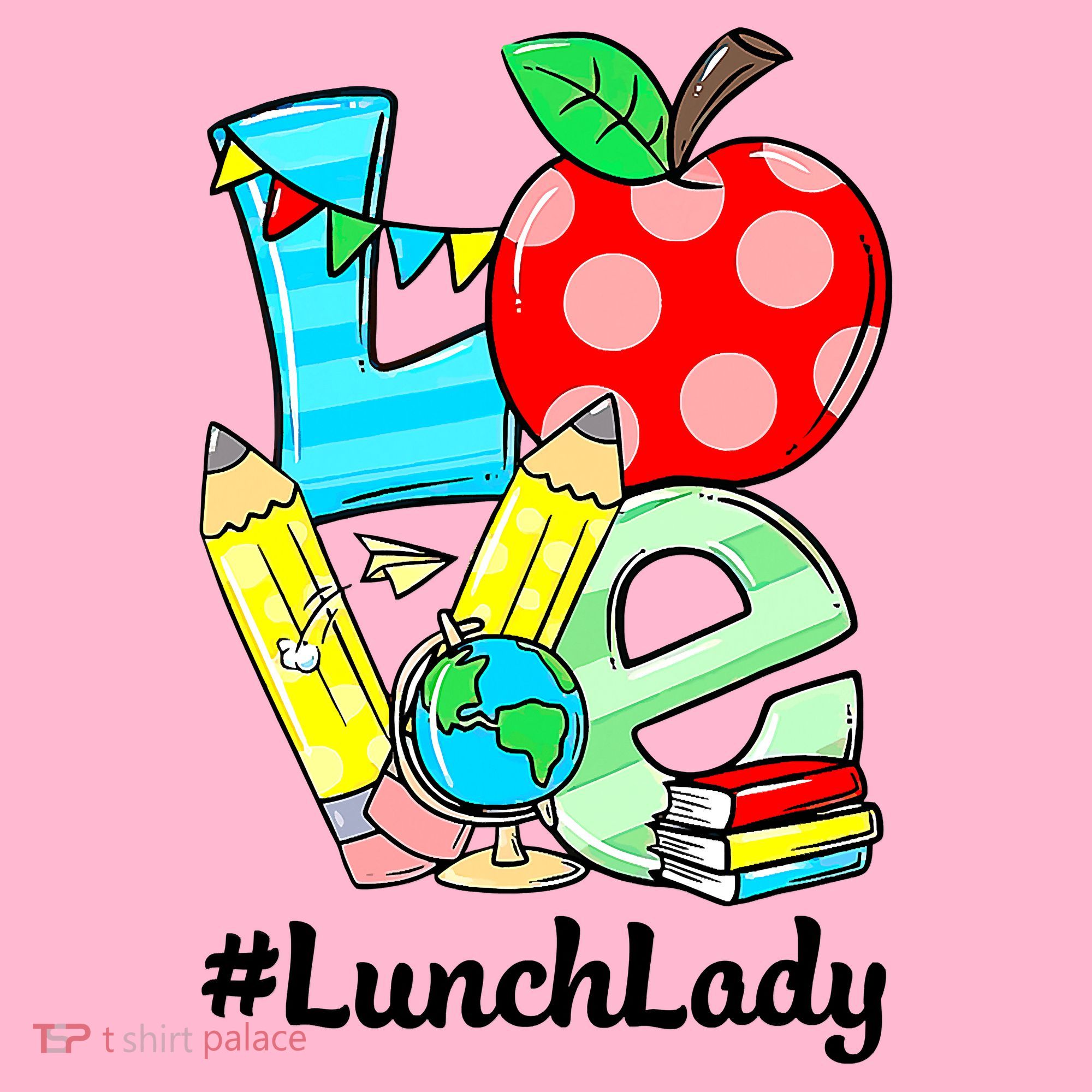 Love Lunch Lady Apples Funny Back To School Teacher Coaster