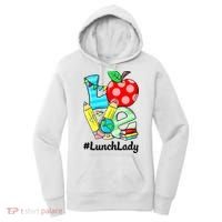 Love Lunch Lady Apples Funny Back To School Teacher Women's Hoodie thumb 0