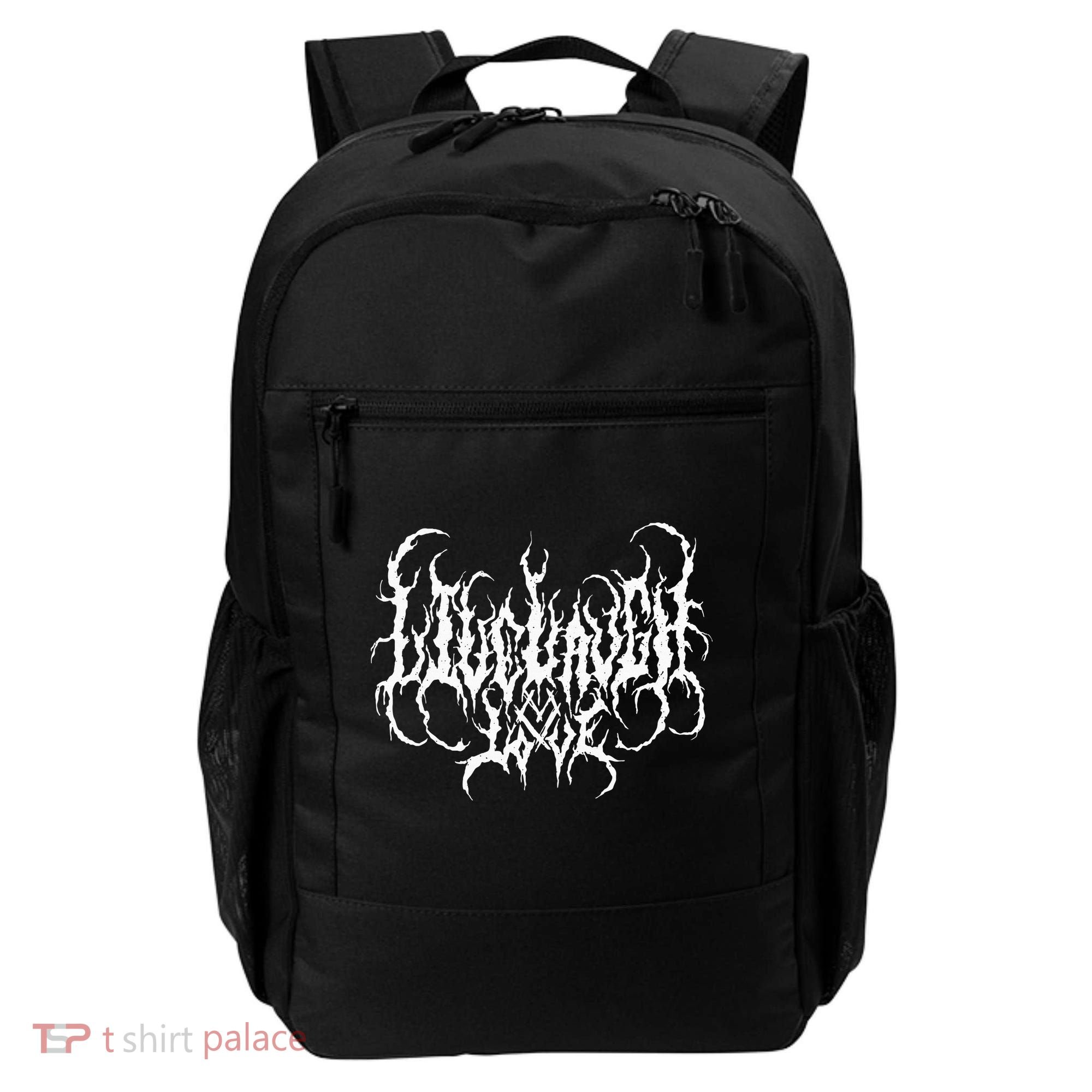 Live Life Laugh Love Death Metal Style Backpack