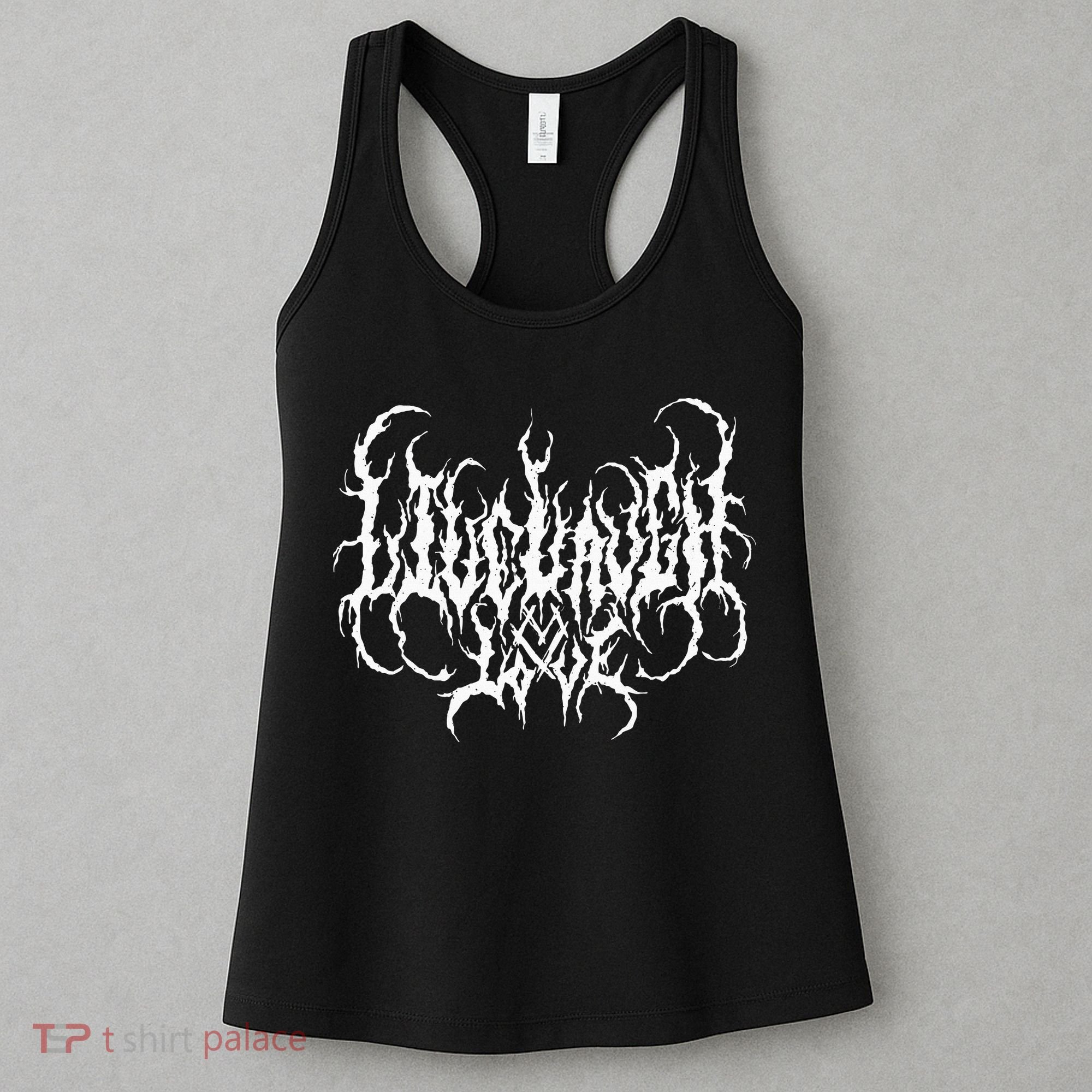 Live Life Laugh Love Death Metal Style Women's Tank Top