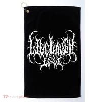 Live Life Laugh Love Death Metal Style Golf Towel thumb 0