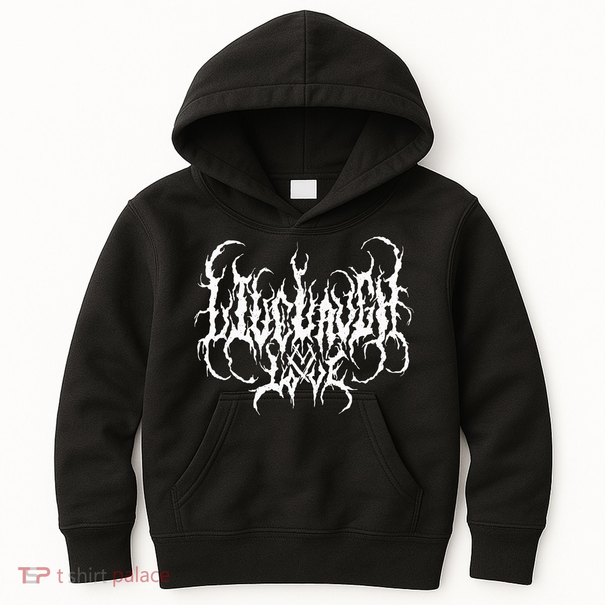 Live Life Laugh Love Death Metal Style Kids Hoodie
